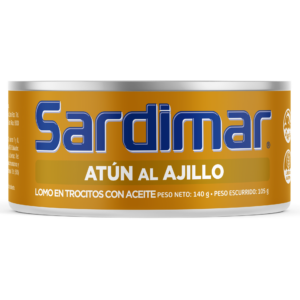 Atún Trocitos al Ajillo Sardimar 140g