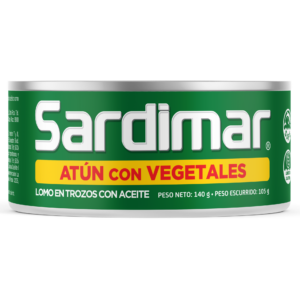 Atún Trozos con Vegetales Sardimar 140g
