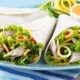 Wrap de atún con ensalada y vegetales