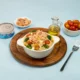 Ensalada de quinoa con atún y huevo