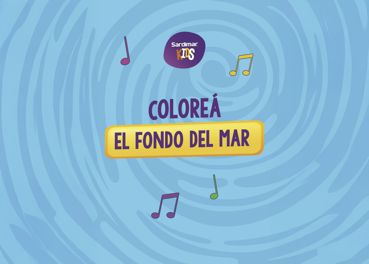 Coloreá el fondo del mar