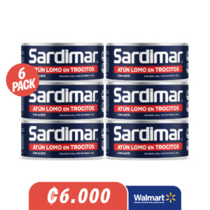 6PACK Trocitos Sardimar 140g Walmart
